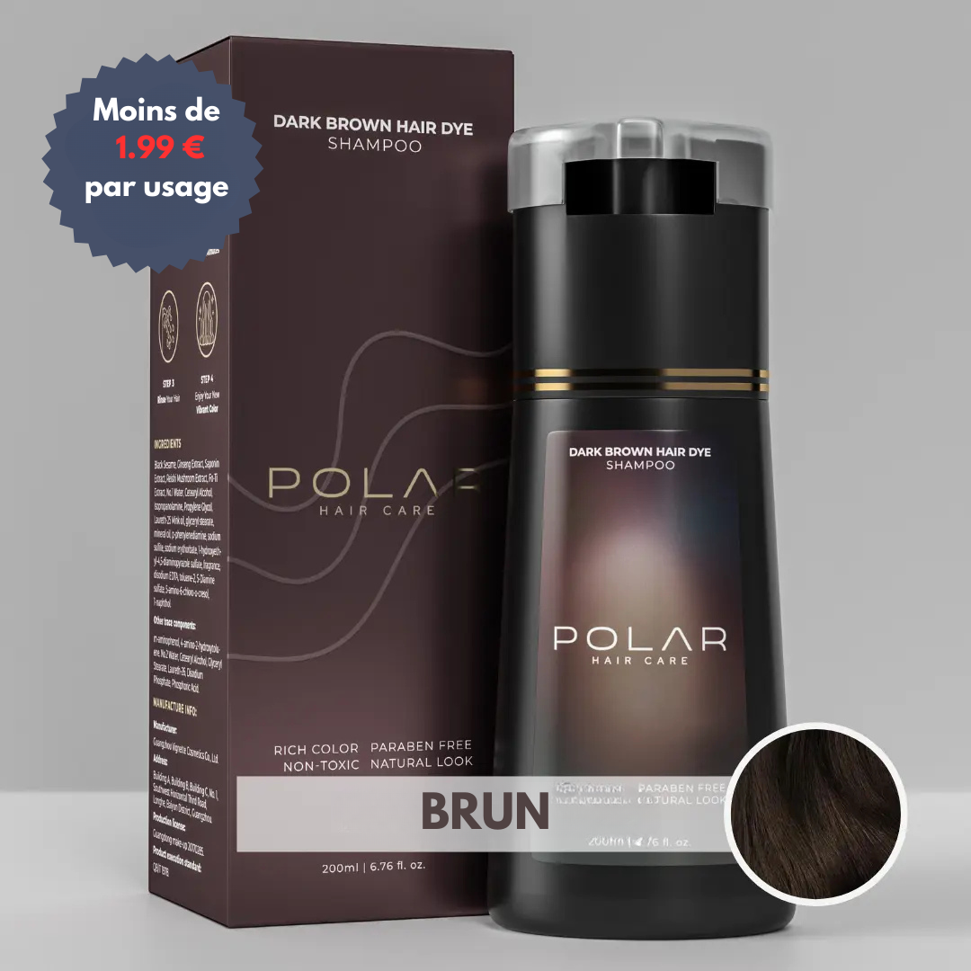 Polar Hair™ – Shampoing couvrant cheveux blancs