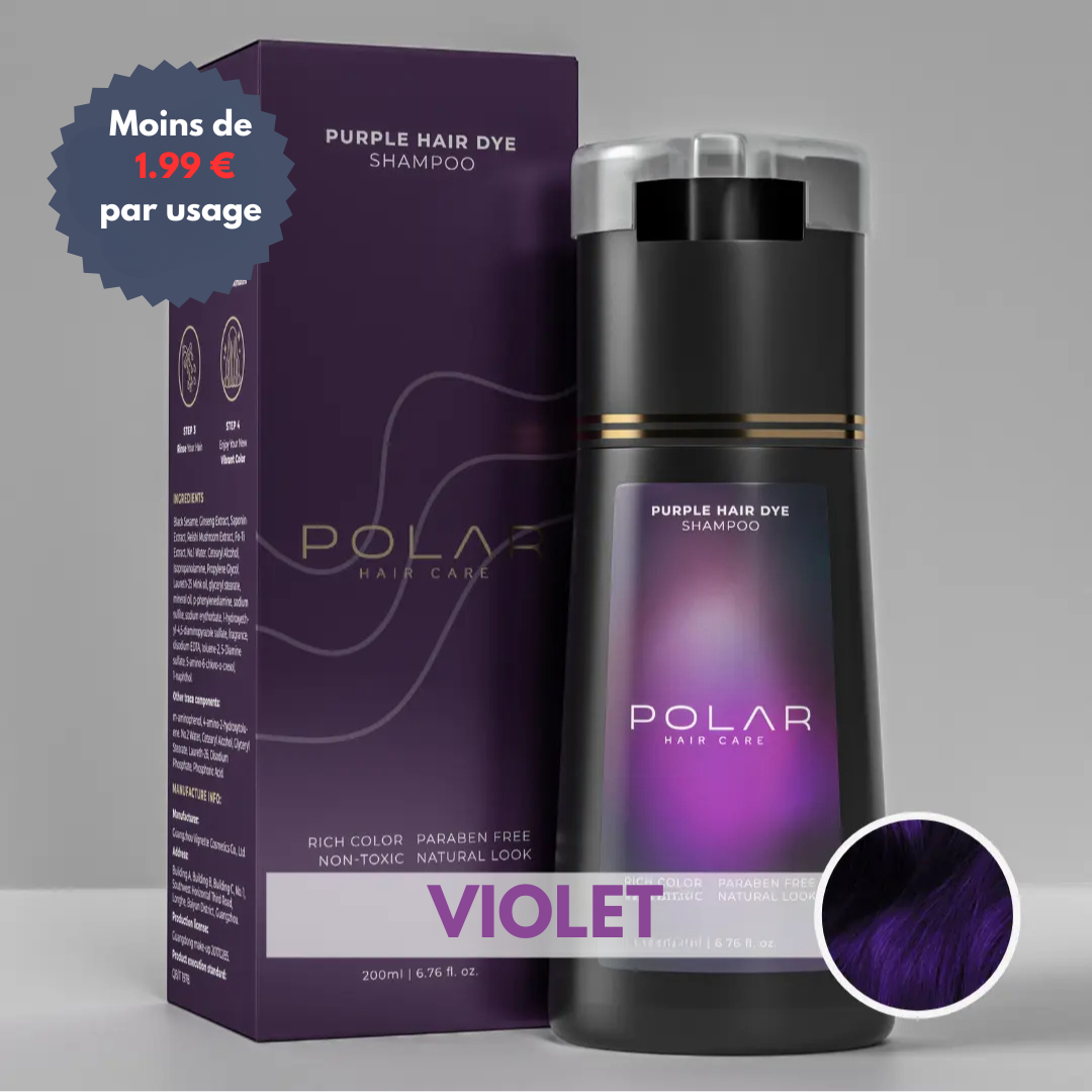 Polar Hair™ – Shampoing couvrant cheveux blancs